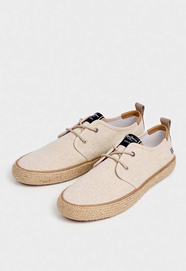 Zapatos blucher hombre Pepe Jeans de cáñamo con suela de yute natural