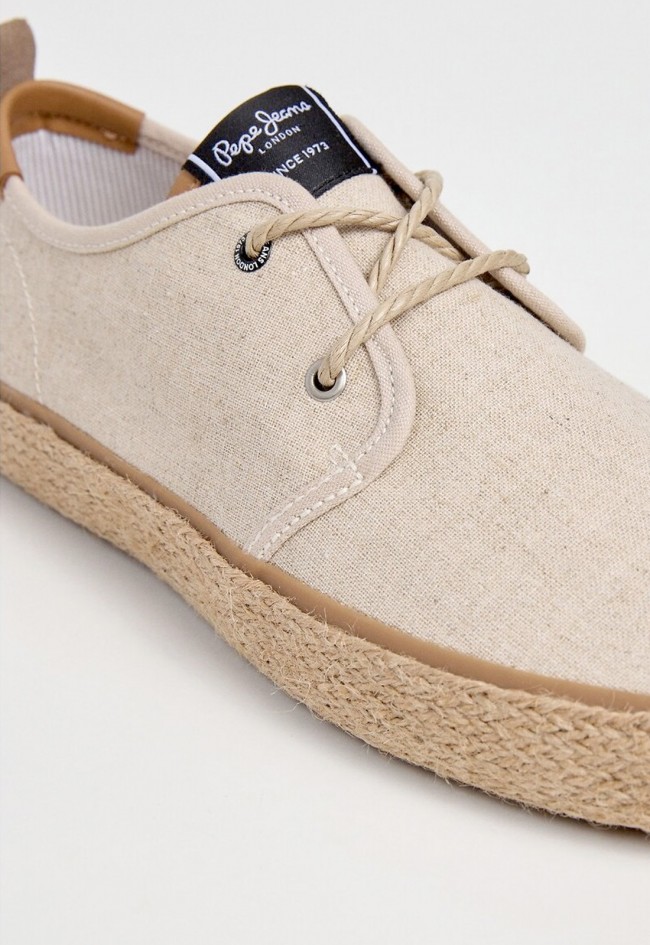 Zapatos blucher hombre Pepe Jeans de cáñamo con suela de yute natural