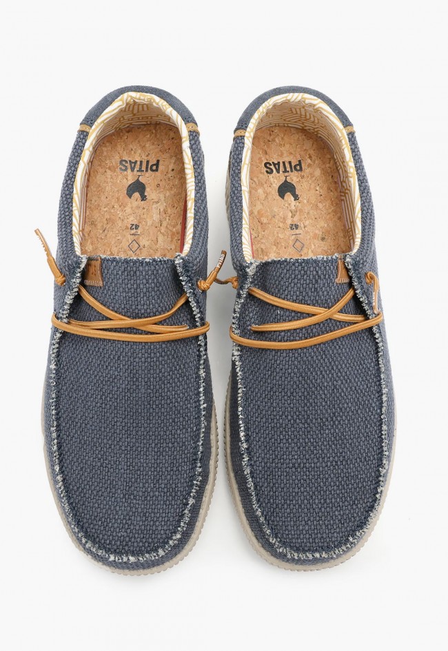 Zapatos wallabi hombre Pitas WP150 Steve marino ultraligeros y frescos