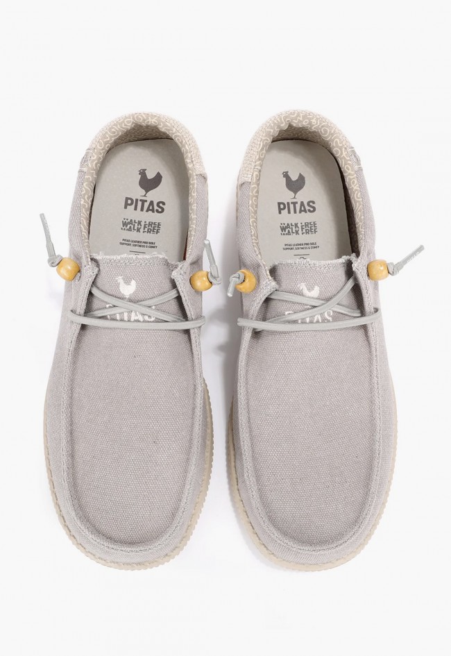 Zapatos wallabi hombre Pitas WP150 Ryan beige frescos y ultraligeros