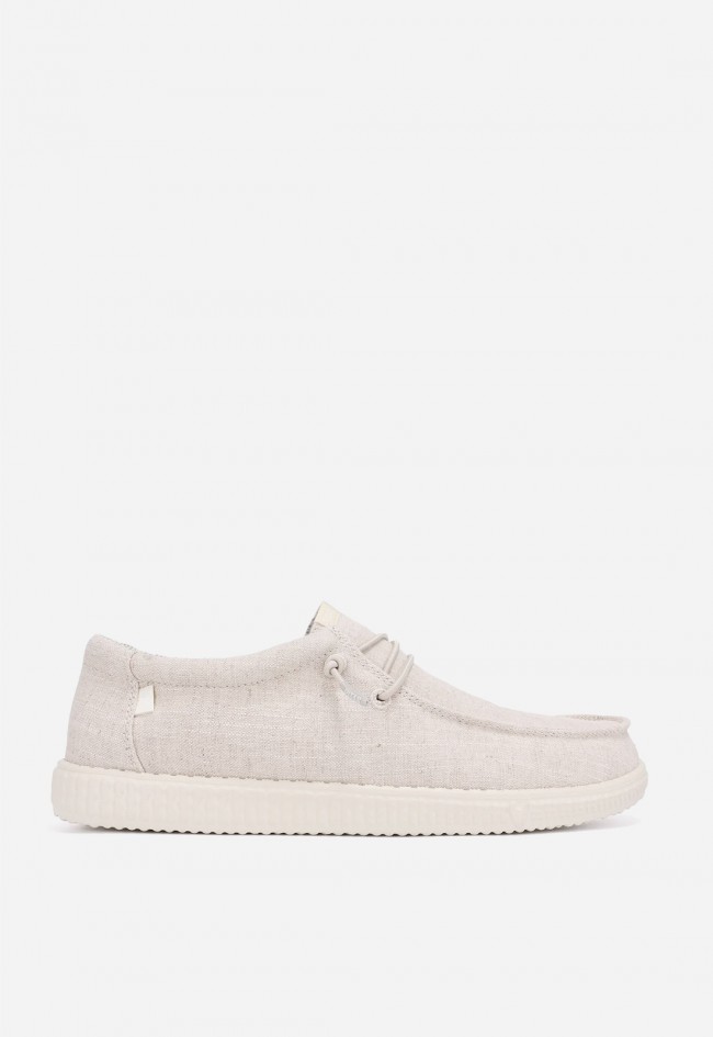 Zapatos wallabi hombre Pitas WP150 Linen crudo transpirables y ultraligeros