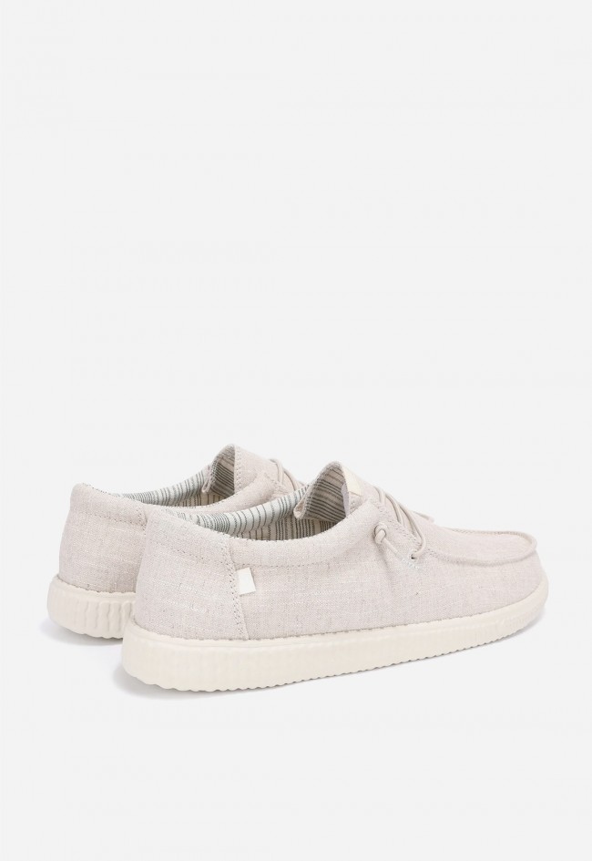 Zapatos wallabi hombre Pitas WP150 Linen crudo transpirables y ultraligeros