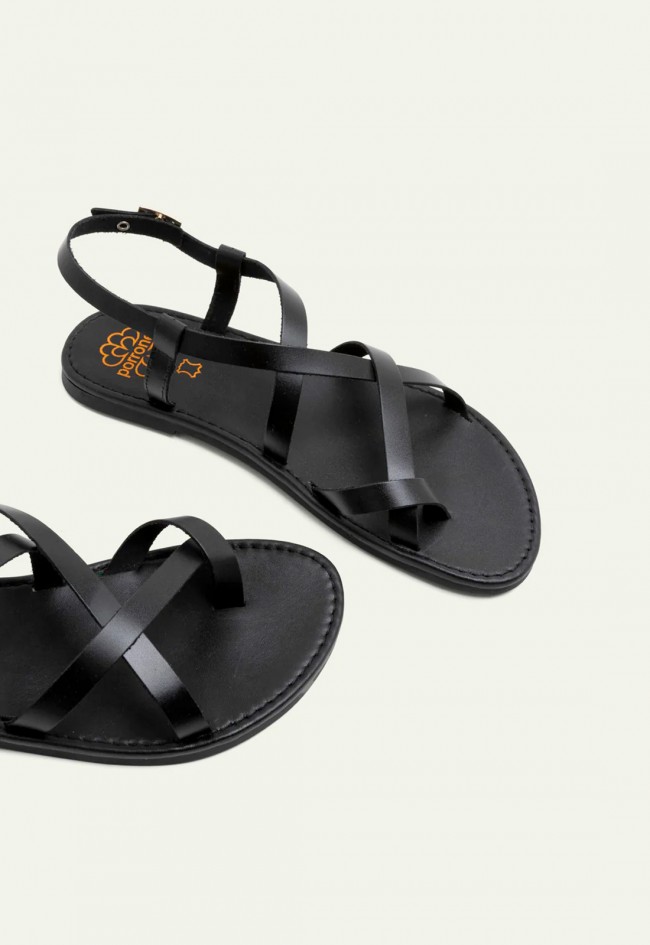 Sandalia de mujer negro Porronet 3206
