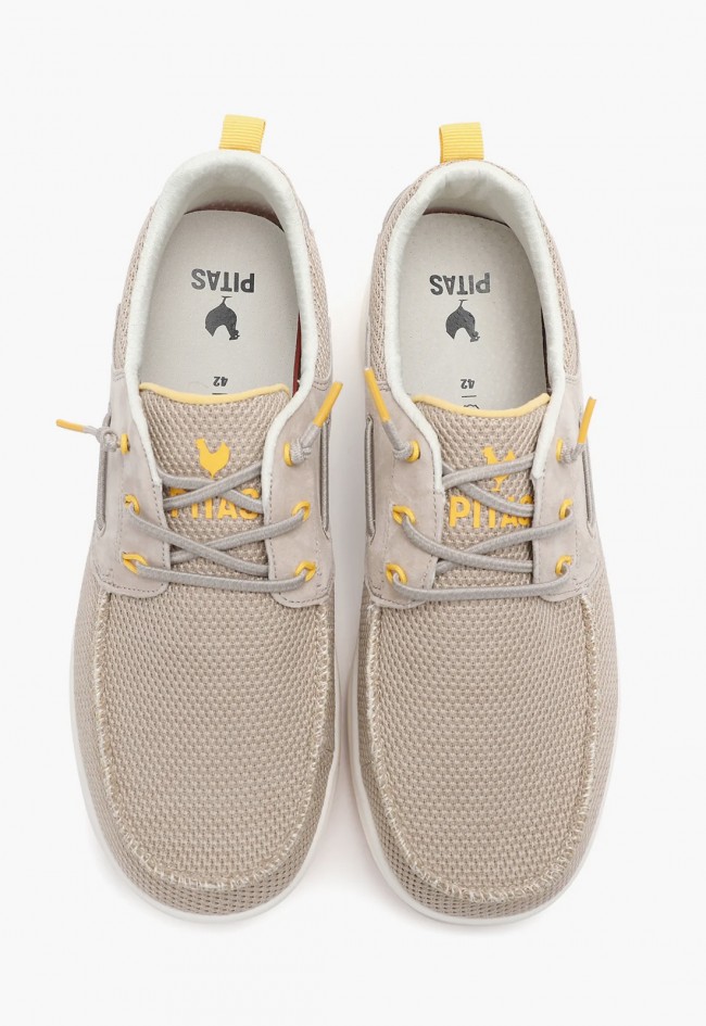 Náutico de hombre Pitas Bay Beige ultraligero con estilo moderno