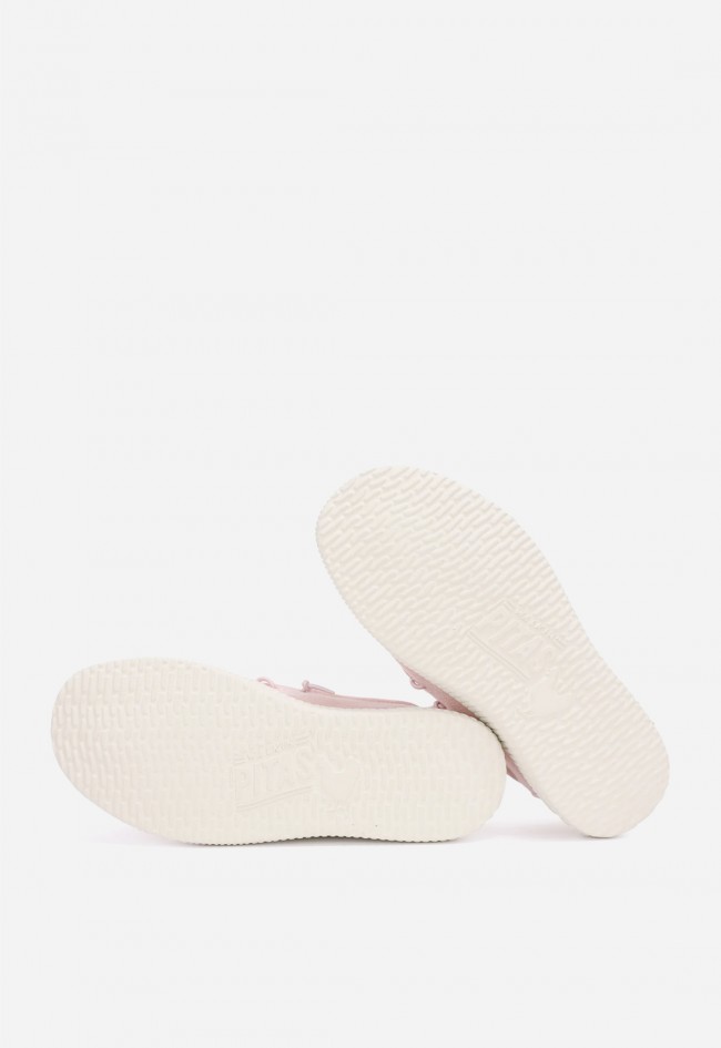 Náutico wallabi de mujer Pitas Linen Rosa ultraligero y fresco