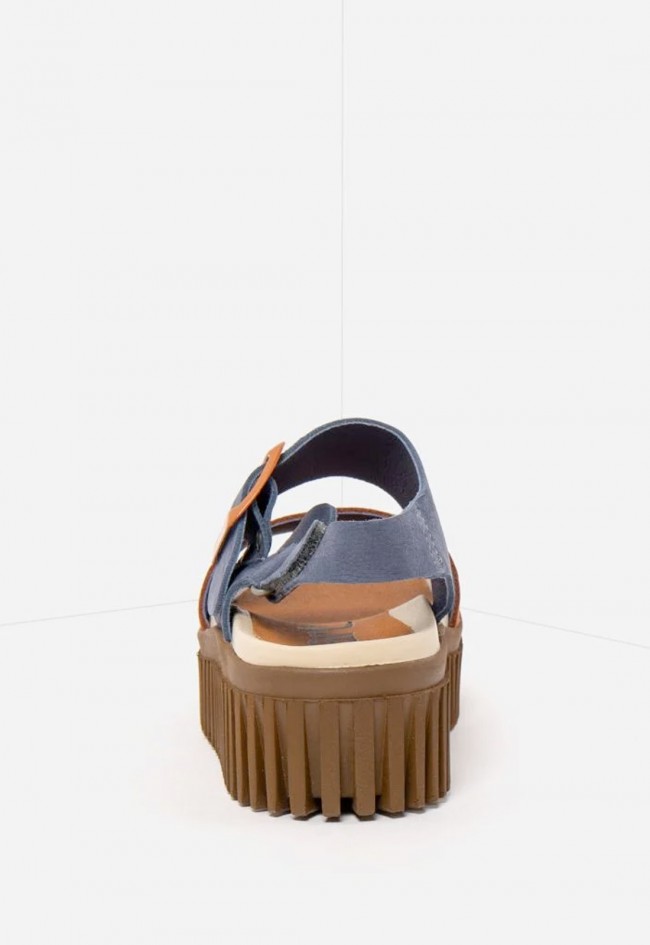 Sandalia mujer Art Brighton en piel multicolor con plataforma Softlight
