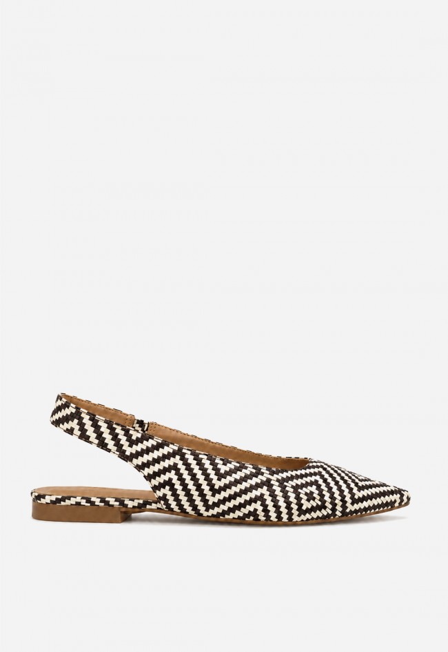 Zapato destalonado GLO Pop de piel con diseño trenzado chic