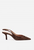 Zapato destalonado VAS JM1194 de piel moka con detalle joya