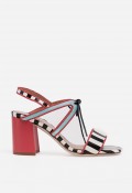 Sandalia de piel GLO Mariposa con diseño multicolor exclusivo