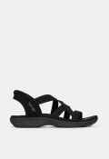 Sandalia deportiva Skechers Slip-ins Reggae Slim negra con ajuste manos libres