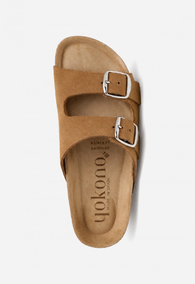 Sandalia mujer Yokono MABUL-700 cuero en piel, comodidad natural con estilo mediterráneo