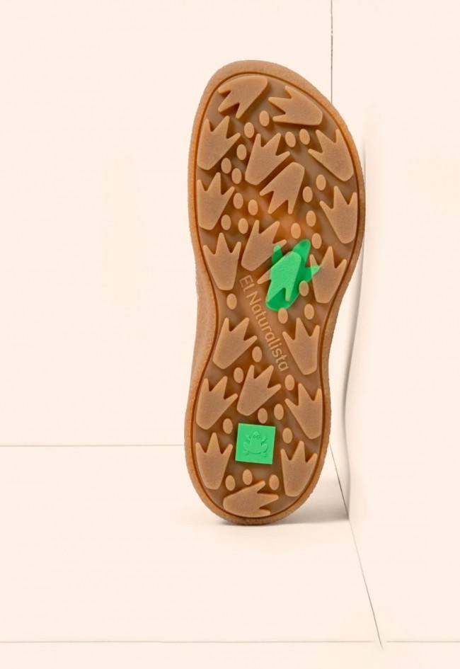 Zapatilla barefoot El Naturalista Oroel olive para caminar libre con estilo natural