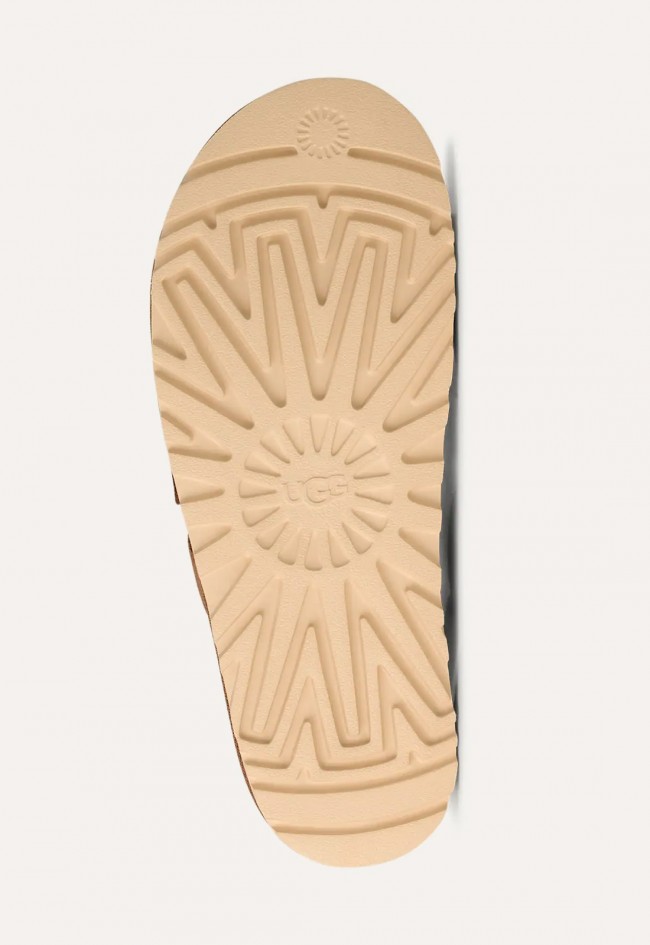 Sandalias de mujer UGG Goldenstar Gleam de ante camel, confort elevado con actitud