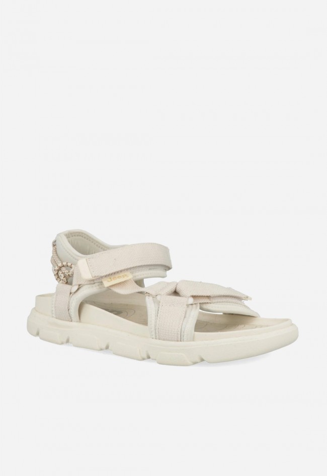 Sandalia deportiva de mujer Jeep Pampa off white, comodidad outdoor con estilo effortless