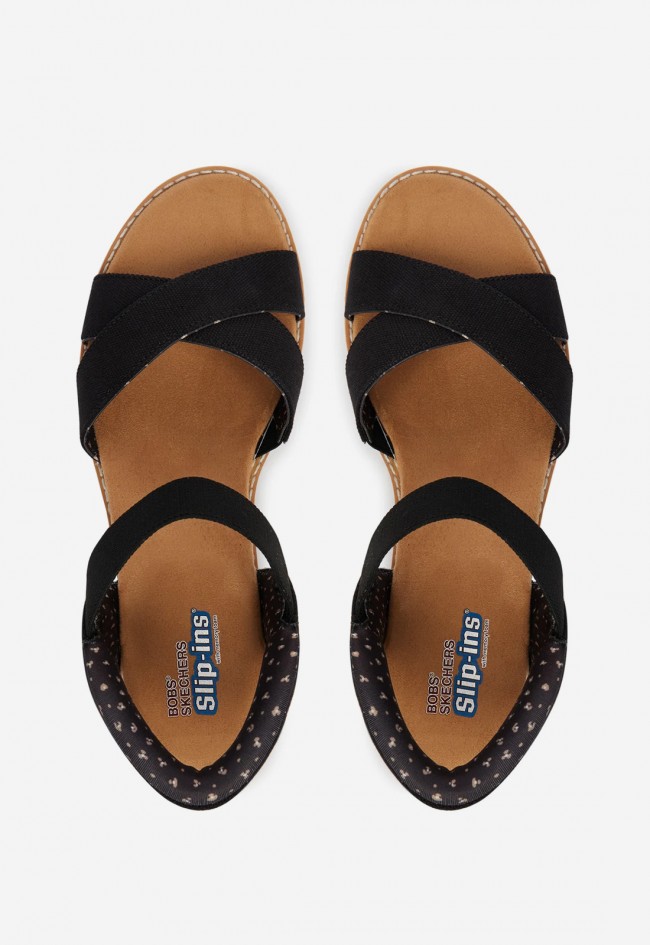 Sandalia mujer Skechers Slip-ins BOBS Desert Kiss Golden Lily con Memory Foam, comodidad effortless