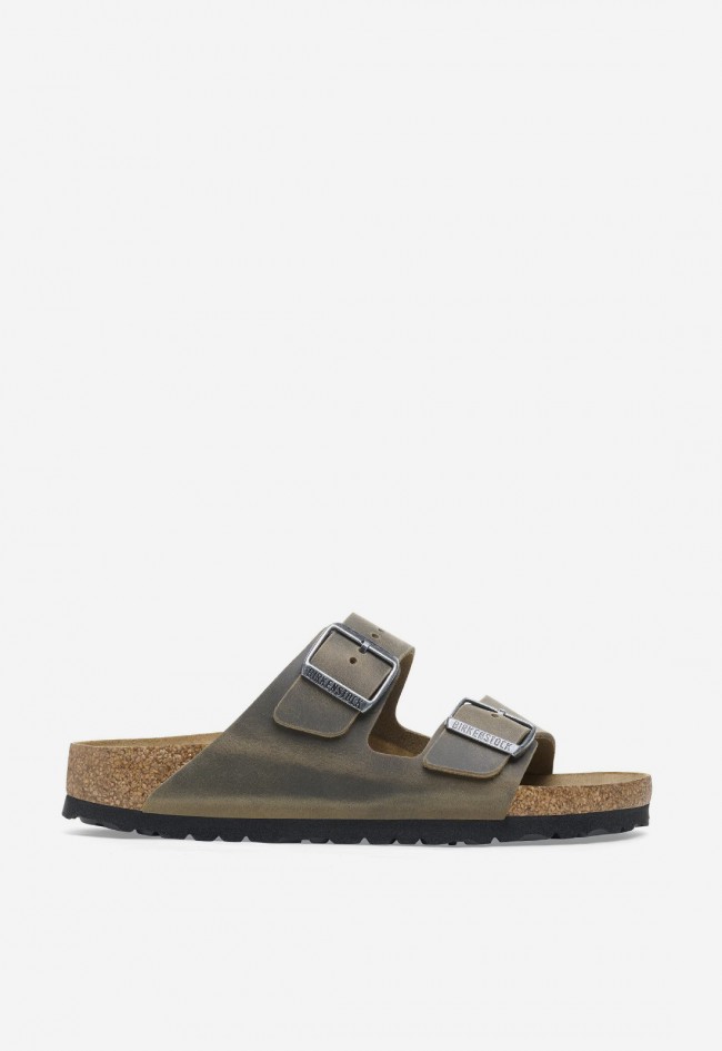 Sandalias Birkenstock Arizona LEOI de mujer en piel engrasada con confort anatómico