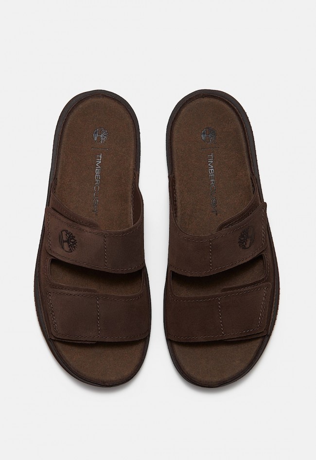 Sandalias Timberland Casco Cove de hombre en piel marrón con amortiguación TimberCush