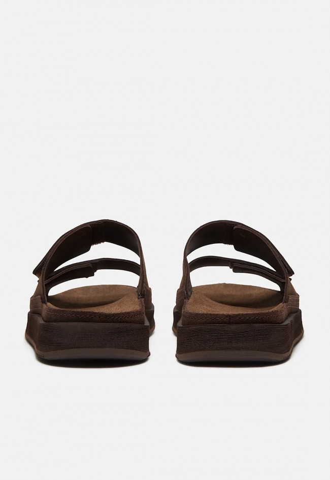 Sandalias Timberland Casco Cove de hombre en piel marrón con amortiguación TimberCush