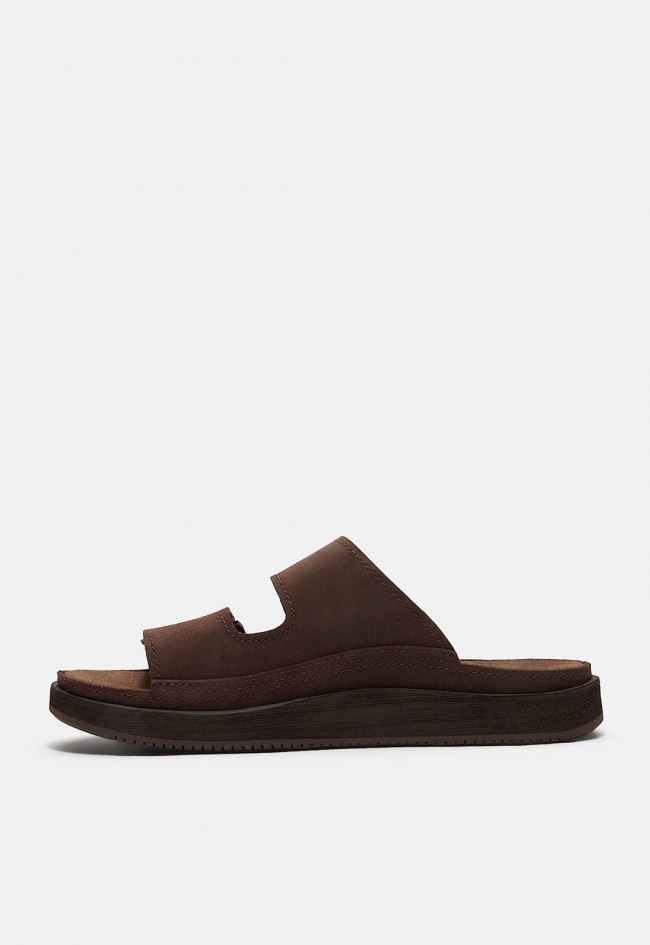 Sandalias Timberland Casco Cove de hombre en piel marrón con amortiguación TimberCush
