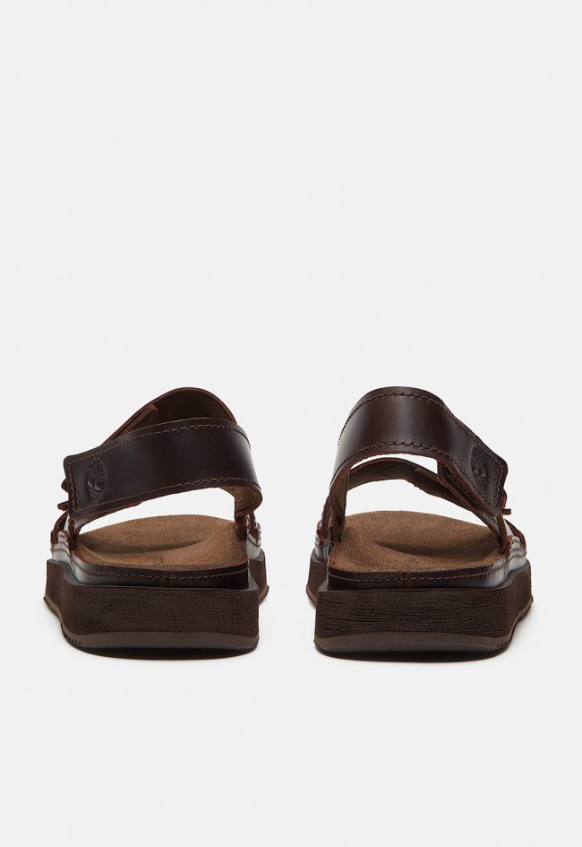 Sandalias Timberland Casco Cove de hombre marrón oscuro con tira trasera y confort TimberCush