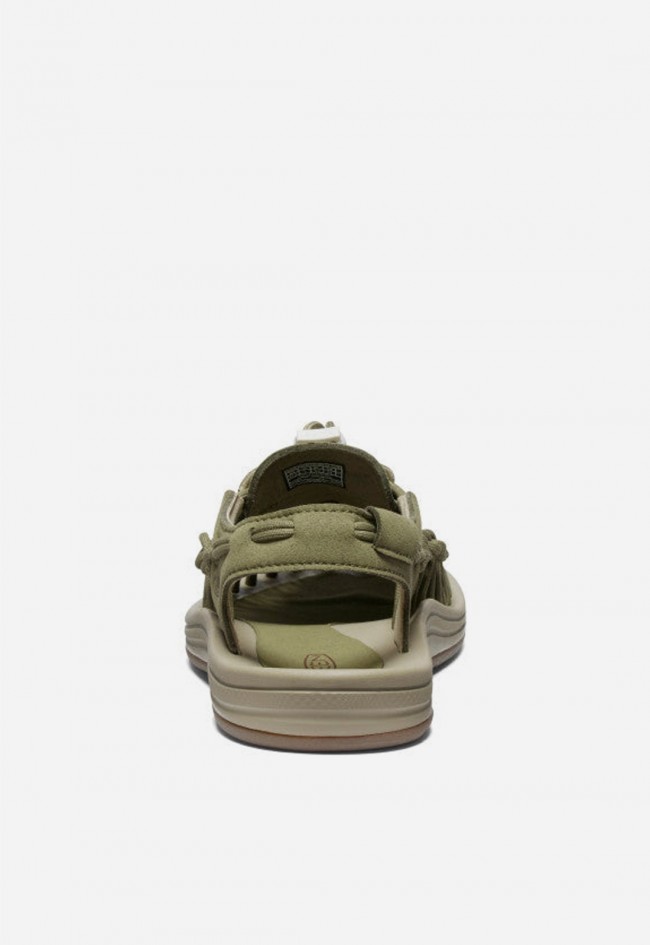 Sandalias KEEN UNEEK de mujer en cordón reciclado kaki con ajuste anatómico sneaker