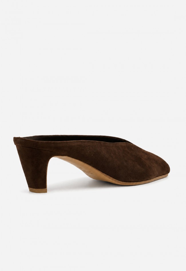Mule de vestir Canapé 866 en piel marrón – sofisticación natural para brillar con elegancia