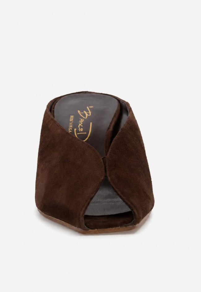 Mule de vestir Canapé 866 en piel marrón – sofisticación natural para brillar con elegancia