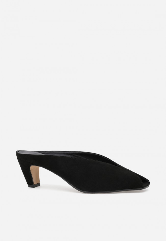 Mule de vestir Canapé 866 en piel negra – elegancia minimalista con actitud