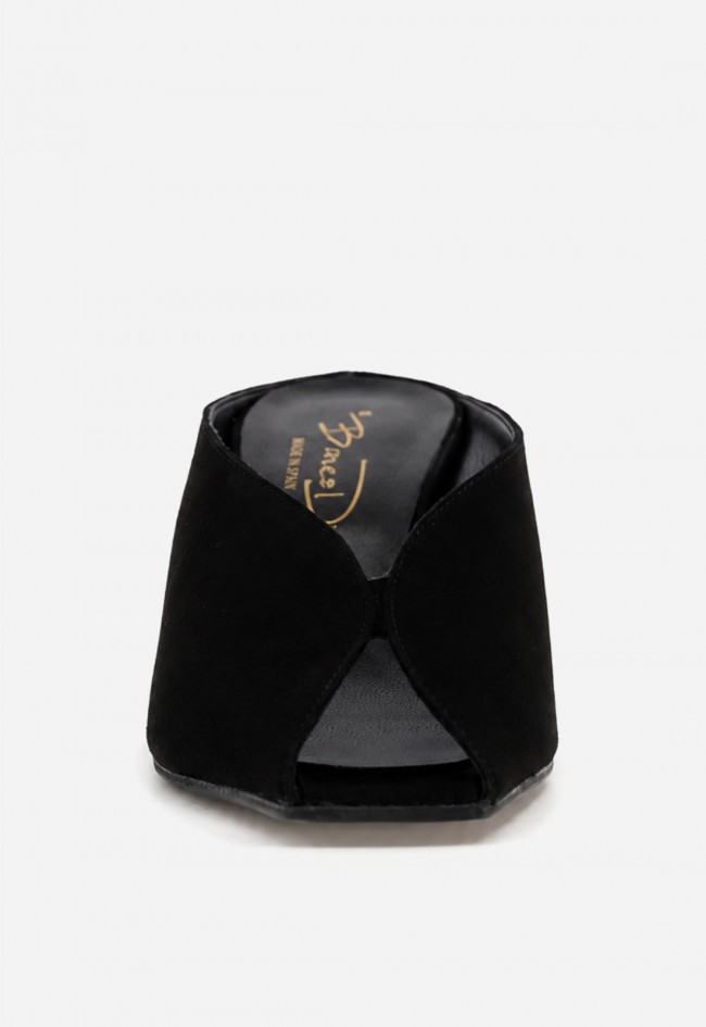 Mule de vestir Canapé 866 en piel negra – elegancia minimalista con actitud