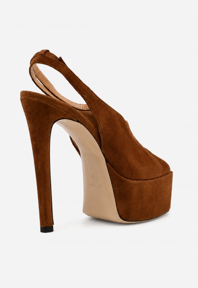 Sandalias de tacón con plataforma Mi Vida R3402 marrón en piel – elegancia con actitud