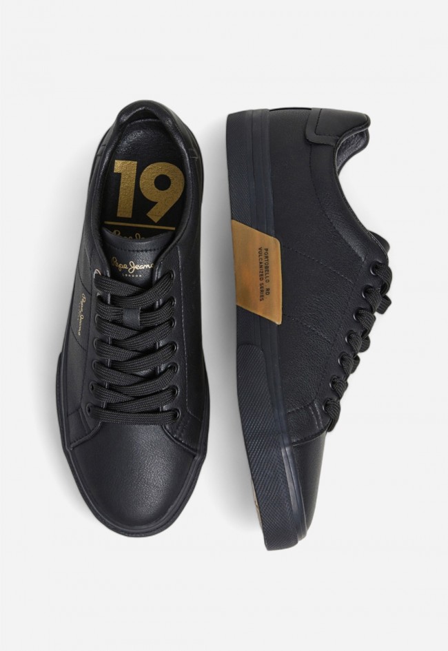 Zapatillas negras Pepe Jeans Kenton Rise para hombre – estilo urbano con actitud impecable
