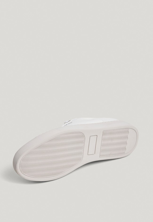 Zapatillas Pepe Jeans Joe para hombre blancas con suela cupsole para elevar tus looks urbanos