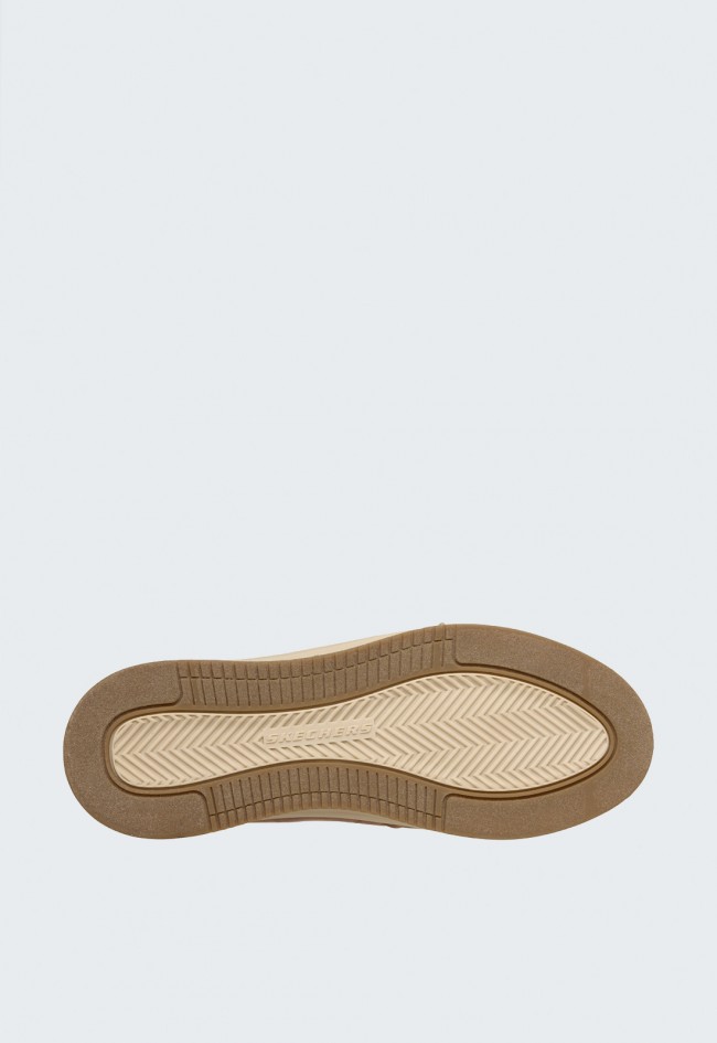 Zapatillas Skechers 211459 de hombre de piel marrón para caminar con estilo y comodidad