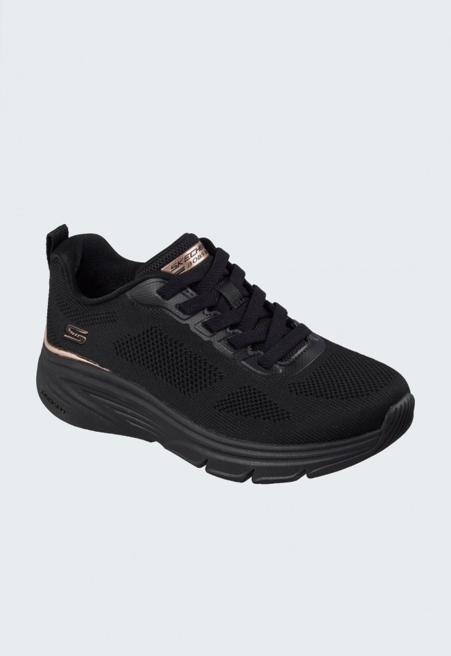 Zapatillas Skechers BOBS Sport Arch Fit Elev8 negras de mujer para avanzar cómoda y segura