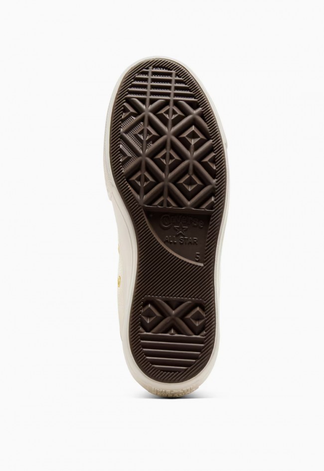 Zapatillas Converse Chuck Taylor All Star Lift Platform Golden Hits de mujer en piel crema para elevar tu estilo