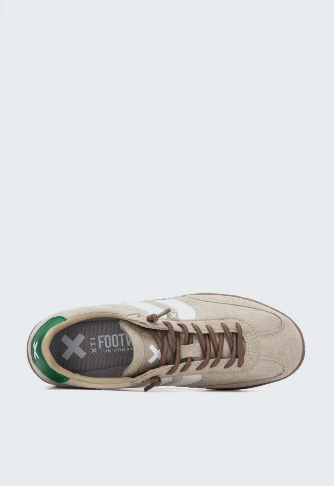 Zapatillas XTI Nan 13312 de mujer beige con detalles verdes para vivir tu estilo retro