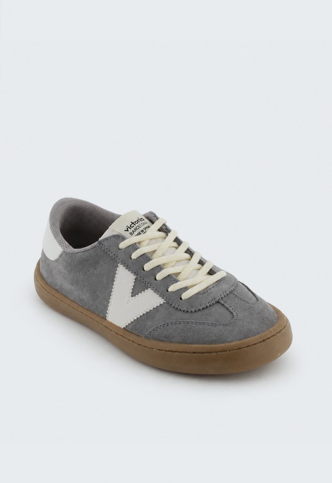 Victoria Olmo zapatillas barefoot de serraje gris para mujer – libertad natural con estilo urbano