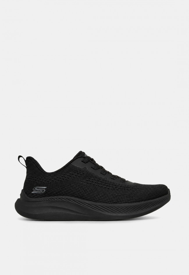 Zapatilla deportiva de mujer Skechers Squad Chaos SR negra con Memory Foam, comodidad para todo el día
