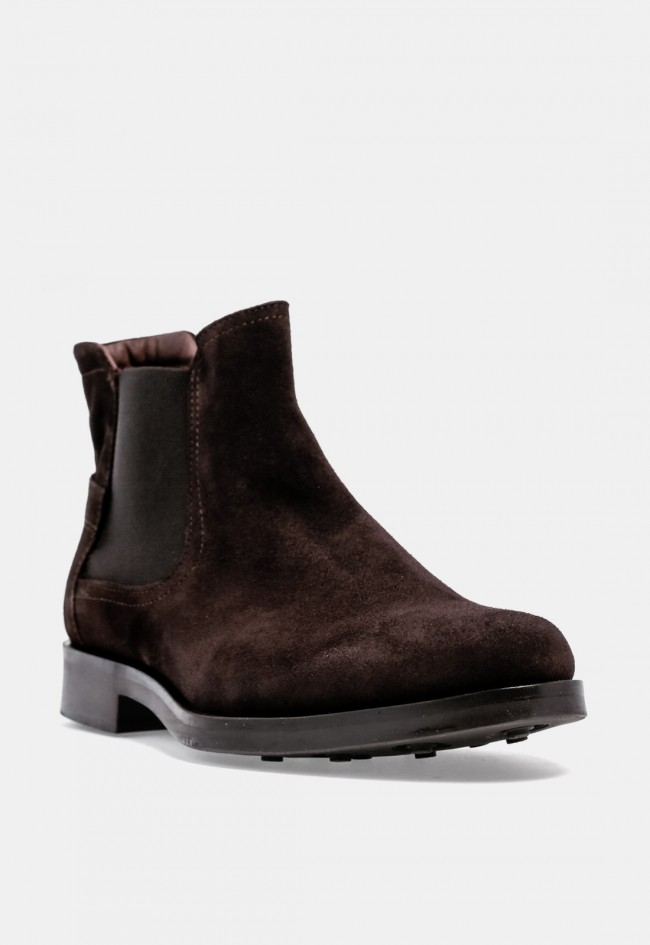 Botín Chelsea de hombre VAS 7005 de piel marrón chocolate, elegante y versátil