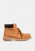 Bota de hombre VAS 200 de piel amarilla con cordones, estilo worker
