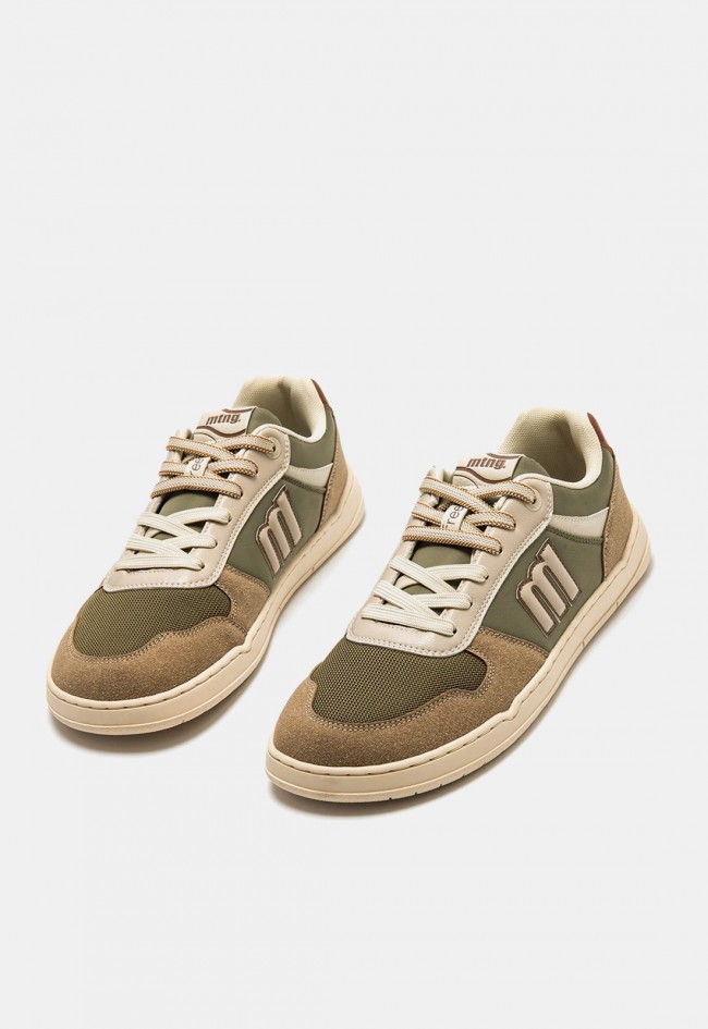 Zapatilla barefoot de hombre Mustang Free Miami verde caqui, diseño minimalista y vegano