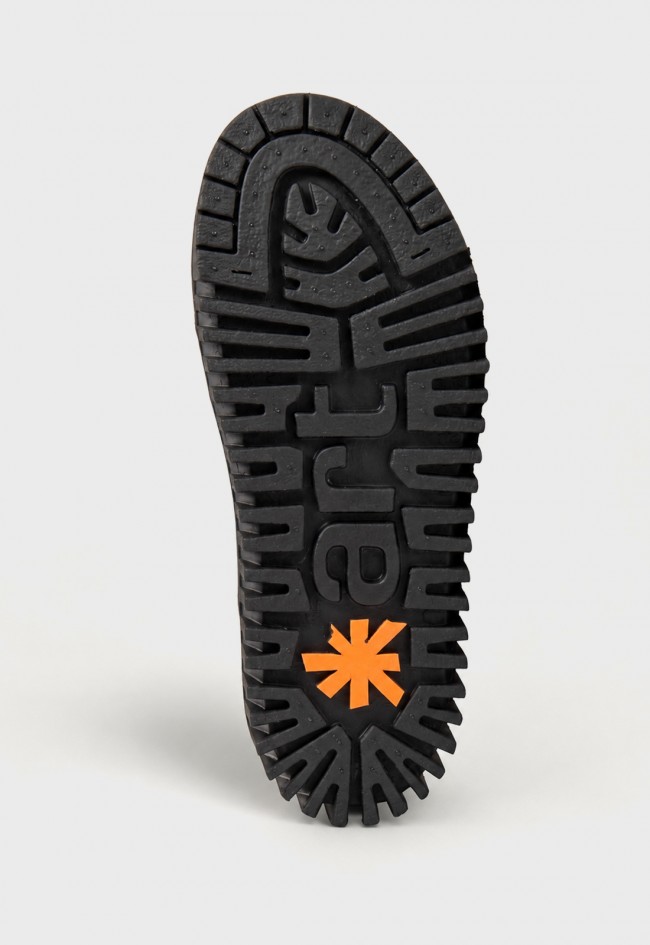 Zapatillas ART Brighton 1518 de mujer en nylon negro con plataforma
