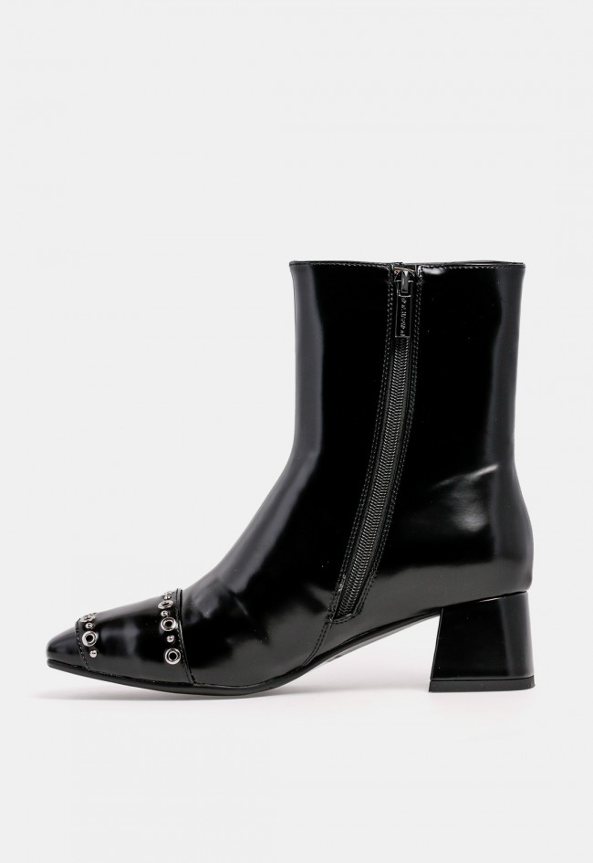 Botín de tacón Noa Harmon de mujer en material sintético negro, un diseño elegante y actual
