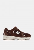 Zapatilla deportiva New Balance 530 de hombre en ante, piel y malla marrón chocolate, estilo retro