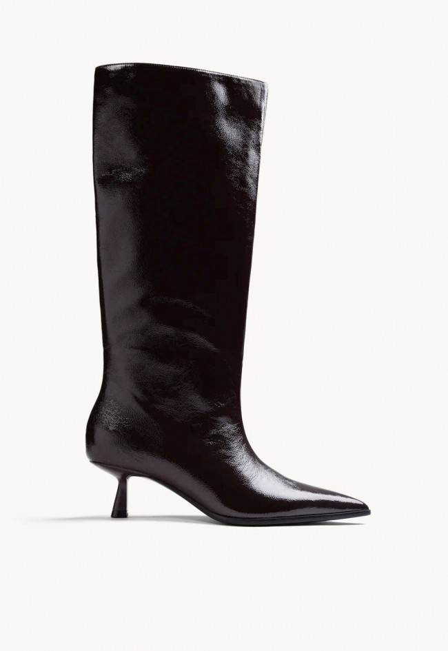 Bota alta de mujer Gioseppo Kitten en color burdeos, elegante y actual