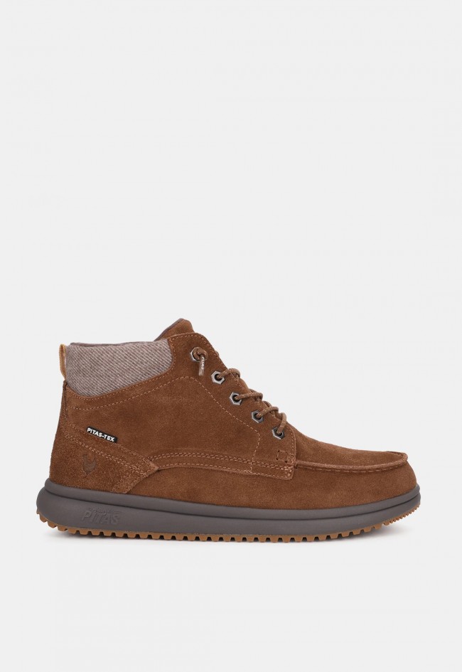Bota de hombre Pitas Tokio camel con PITAS-TEX, ligera y protegida frente al frío