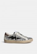 Zapatilla casual Why Pink? m6500 de mujer con glitter plateado y estilo urbano