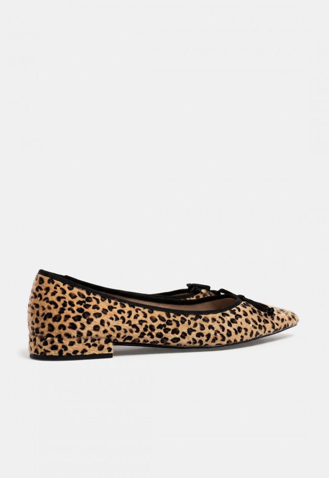 Bailarina Why Pink? m6560 de mujer con estampado de leopardo, estilo animal print