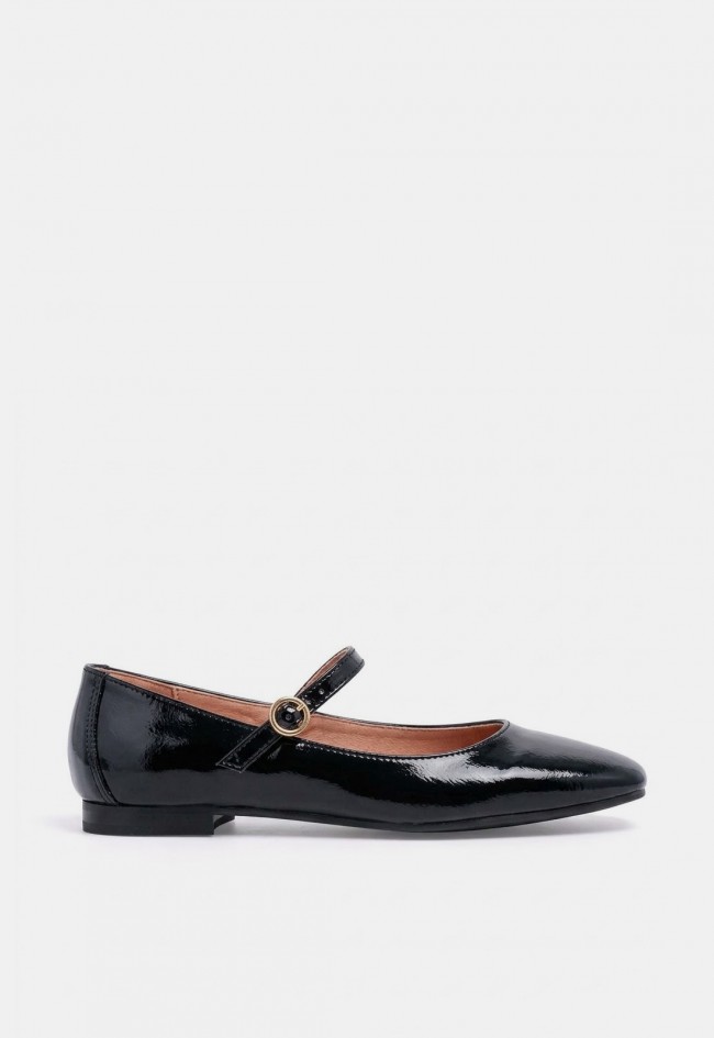 Bailarina Mary Jane VAS 9004 de mujer en piel negra, tendencia