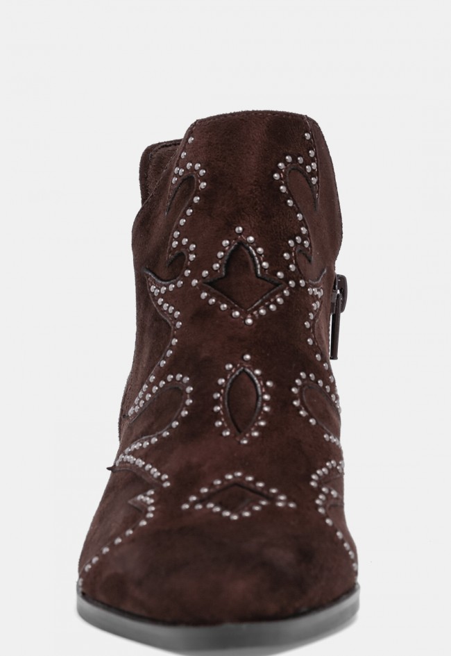 Botín cowboy de mujer Why Pink? m6740 marrón chocolate